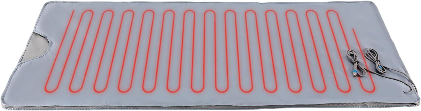 Gdrasuya10 Far Infrared Sauna Blanket Sauna Bag Professional Sauna Machine Health Benefits Beauty Body Shaper Fitness Sauna Blanket Slimming Weight Loss Sauna Spa Blanket,95-176℉ Temperature