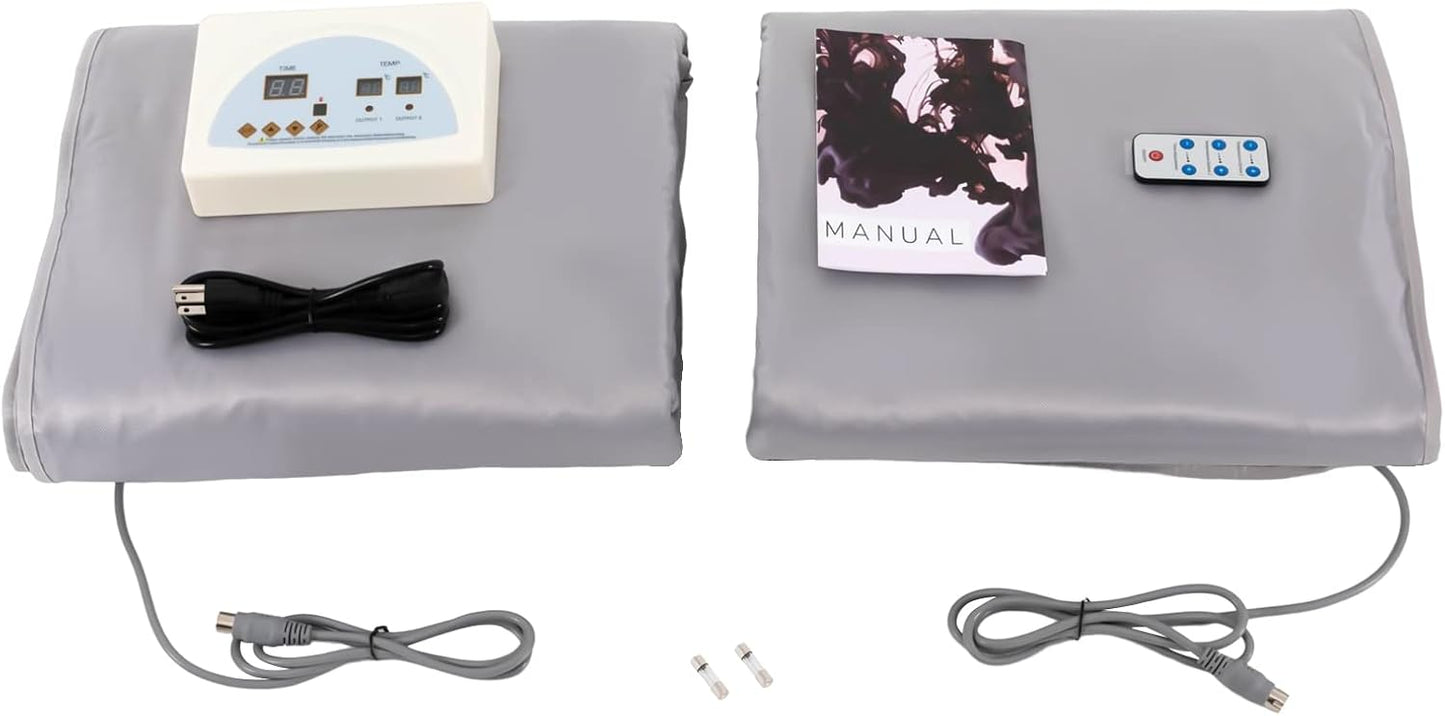 Infrared Sauna Blanket, 70.8 Inch Portable Far Infrared Spa Sauna Bags with Remote Control for Home Personal Sauna Care