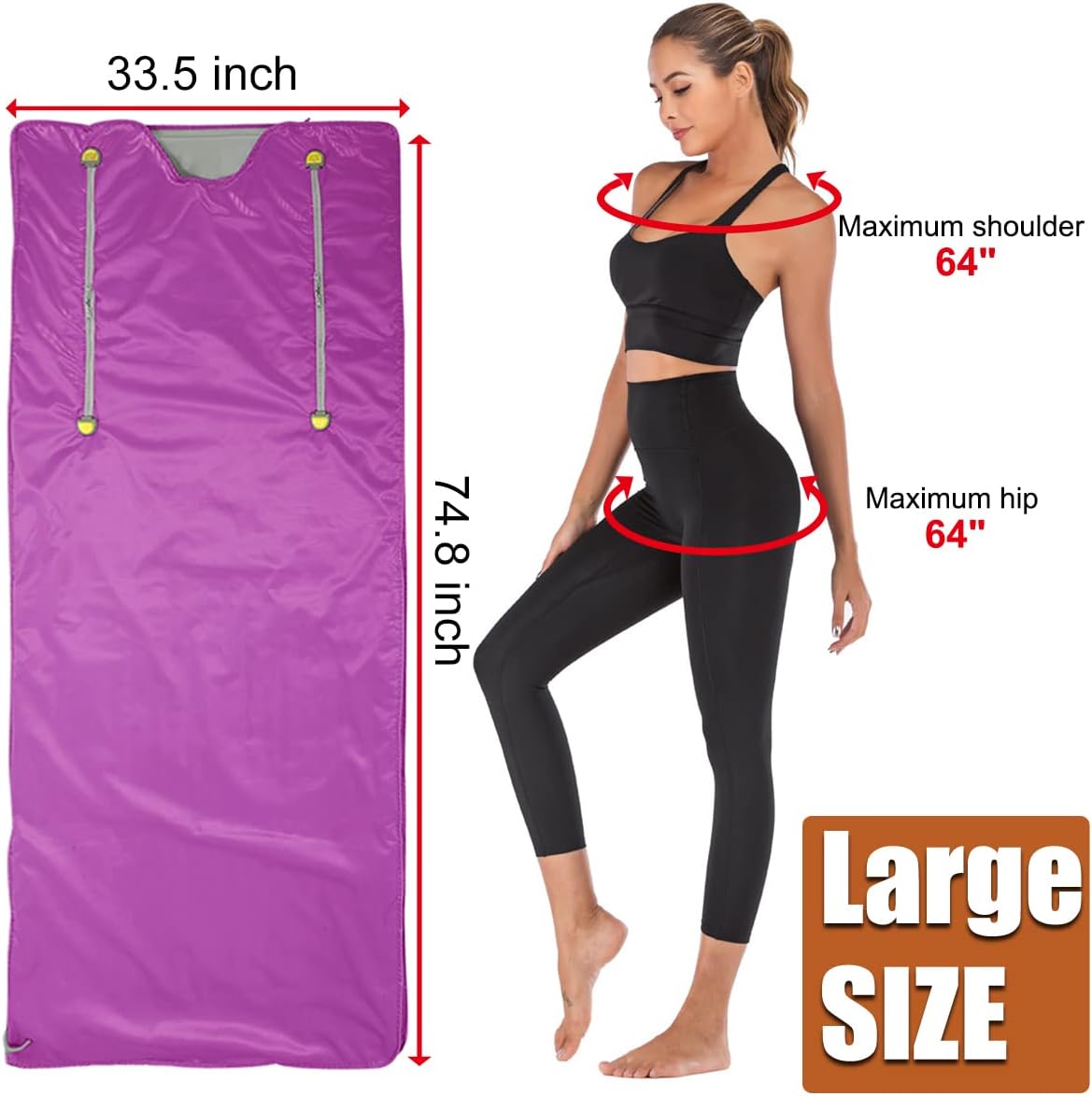 Vanell Far Infrared Sauna Detox Blanket - 2-Zone Spa Sauna Blanket, Overall Wrap Heating, FIR Technology, Zipper Type - Digital Body Heat Blanket