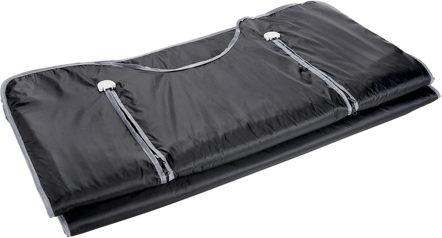 VEVOR Sauna Blanket, Portable Far Infrared Sauna for Home, Oxford Sauna Bag w/Arm Holes & Carbon Fiber Heating, 1-6 Level Adjustable Temp 95-176℉, 5-60 Minutes Timer, 71 x 31 in