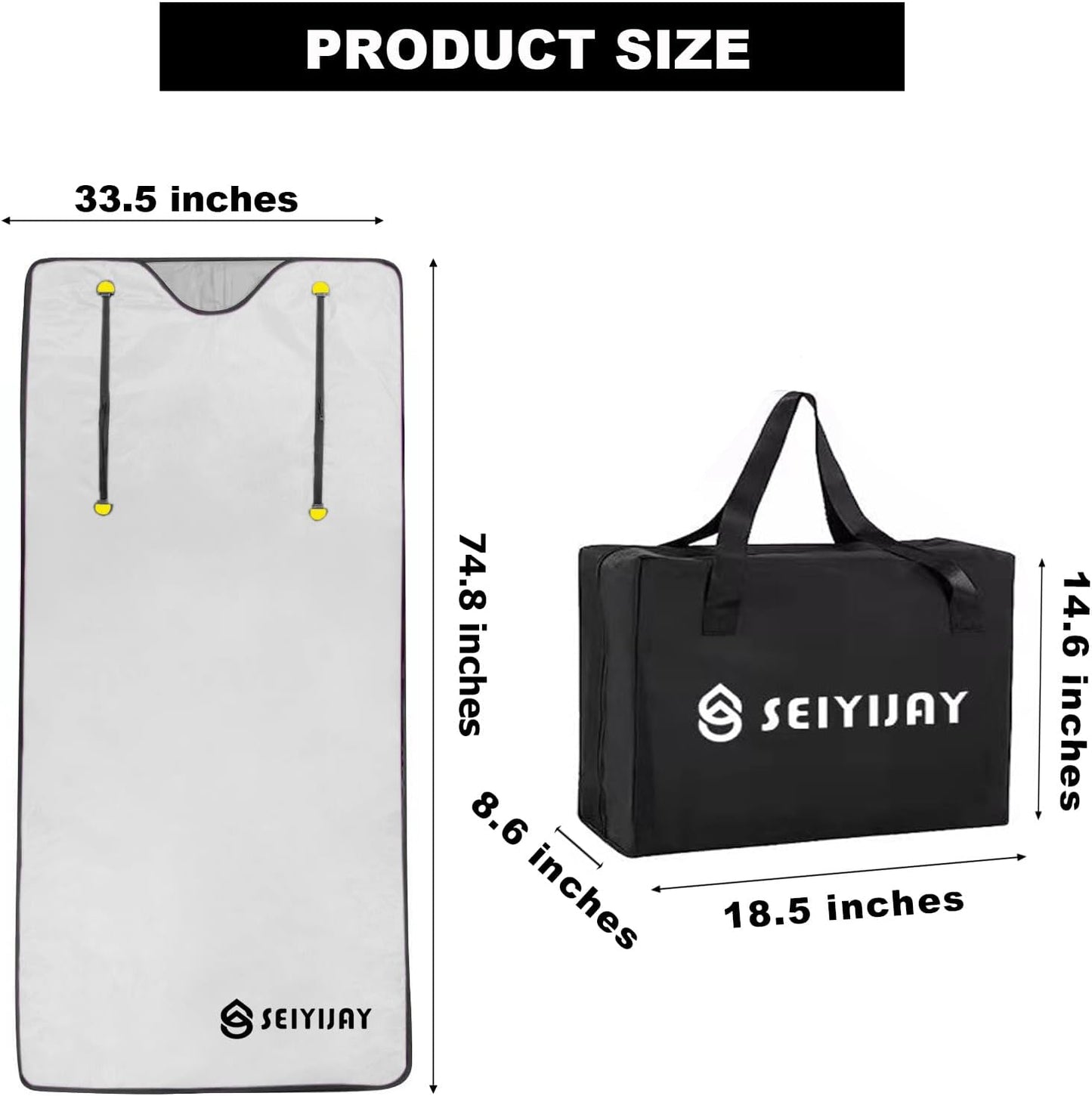 Infrared Sauna Blanket, Upgraded Sauna Blanket for Detox, Home Sauna with Remote, Including 5 Pieces Plastic Sheeting for Body Wrap (Silvery)