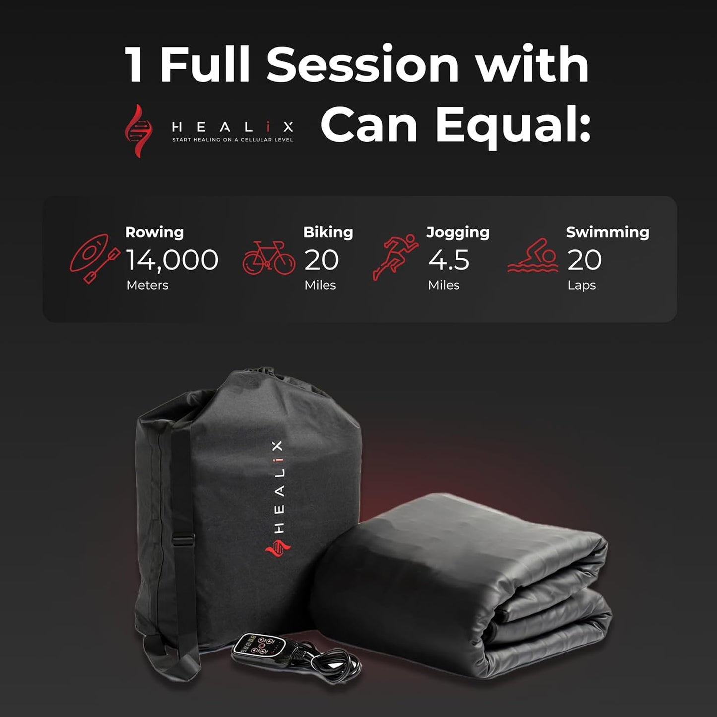Infrared Sauna Blanket – VOC-Free Portable Home Sauna for Detox & Relaxation, Zero EMF Far Infrared Sauna Blanket with Adjustable Temp (77–176°F), Carbon Fiber Heating & Hook-and-Loop Closure