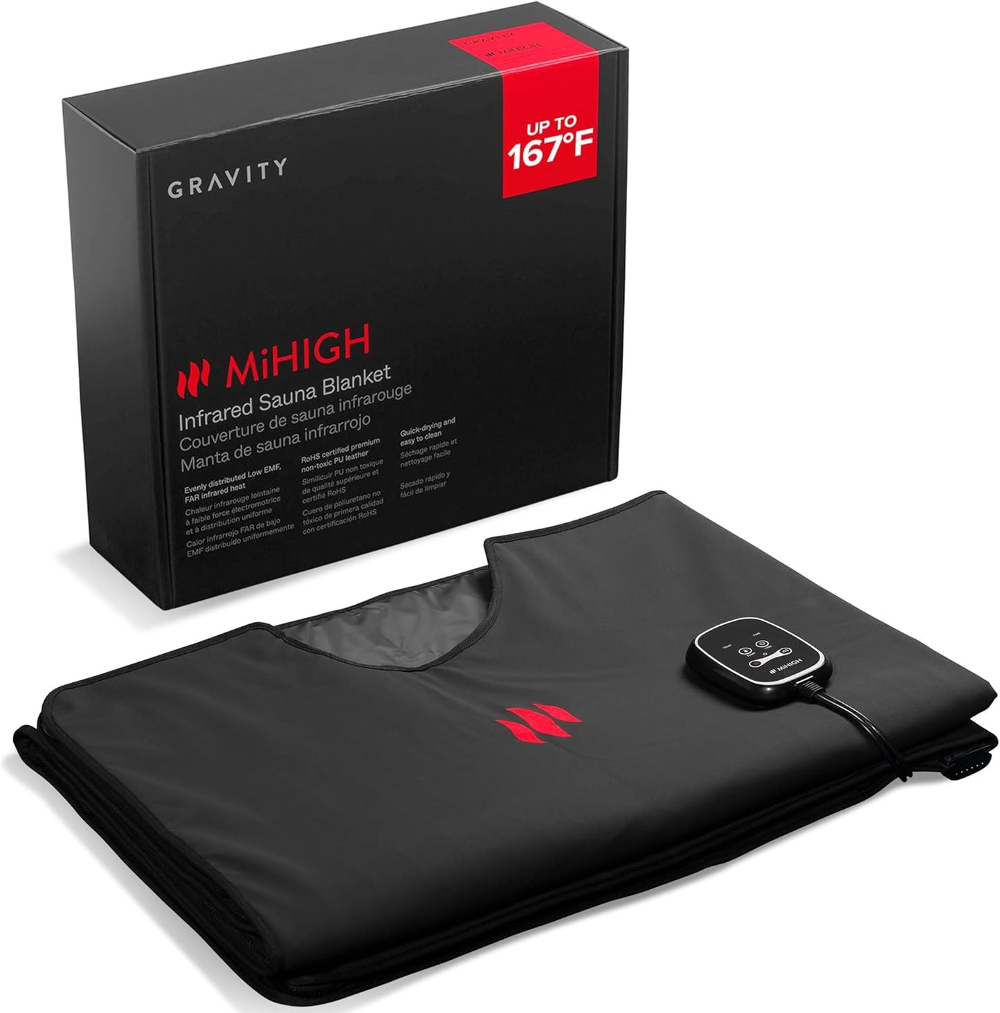 Portable Infrared Sauna Blanket - Indoor Personal Sauna for Home Supports Blood Flow & Circulation - Waterproof One-Person Sauna for Exercise Recovery, Detoxification, & General Wellbeing