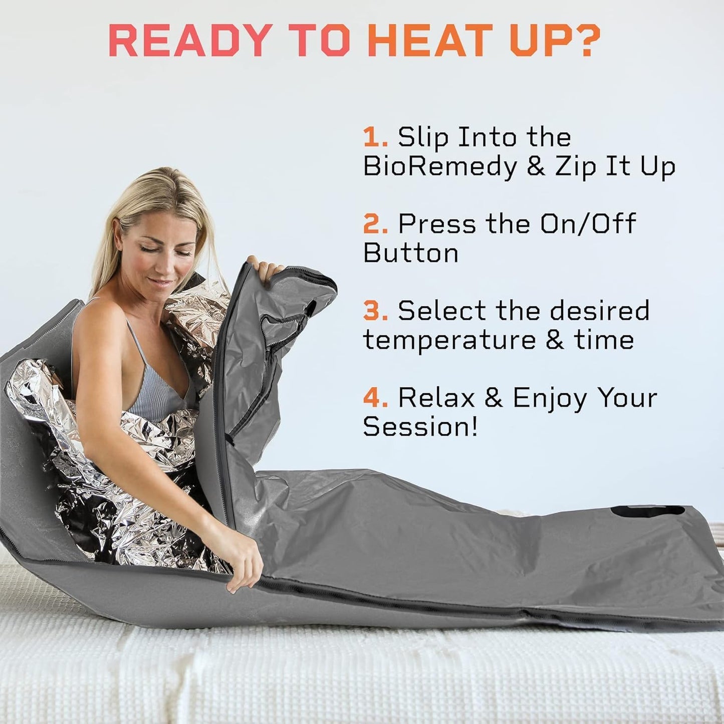 LifePro Infrared Sauna Blanket - Personal Sauna for Detox, Tension, and Relaxation - Portable Sauna for Home with Multi-Layer Heating 113°F - 176°F and Remote Control - Included Sauna Detox Wraps