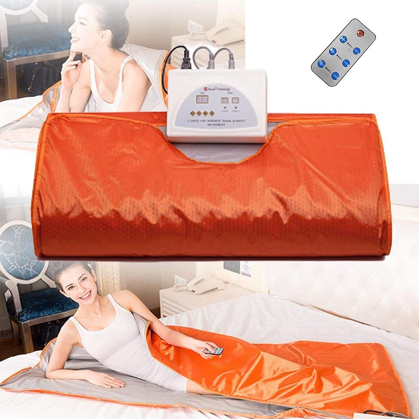 Sauna Blanket, Professional Sauna Slimming Blanket, Khan Steam Blanket, Weight Loss Detox Therapy Machine, for Home Spa Beauty Use