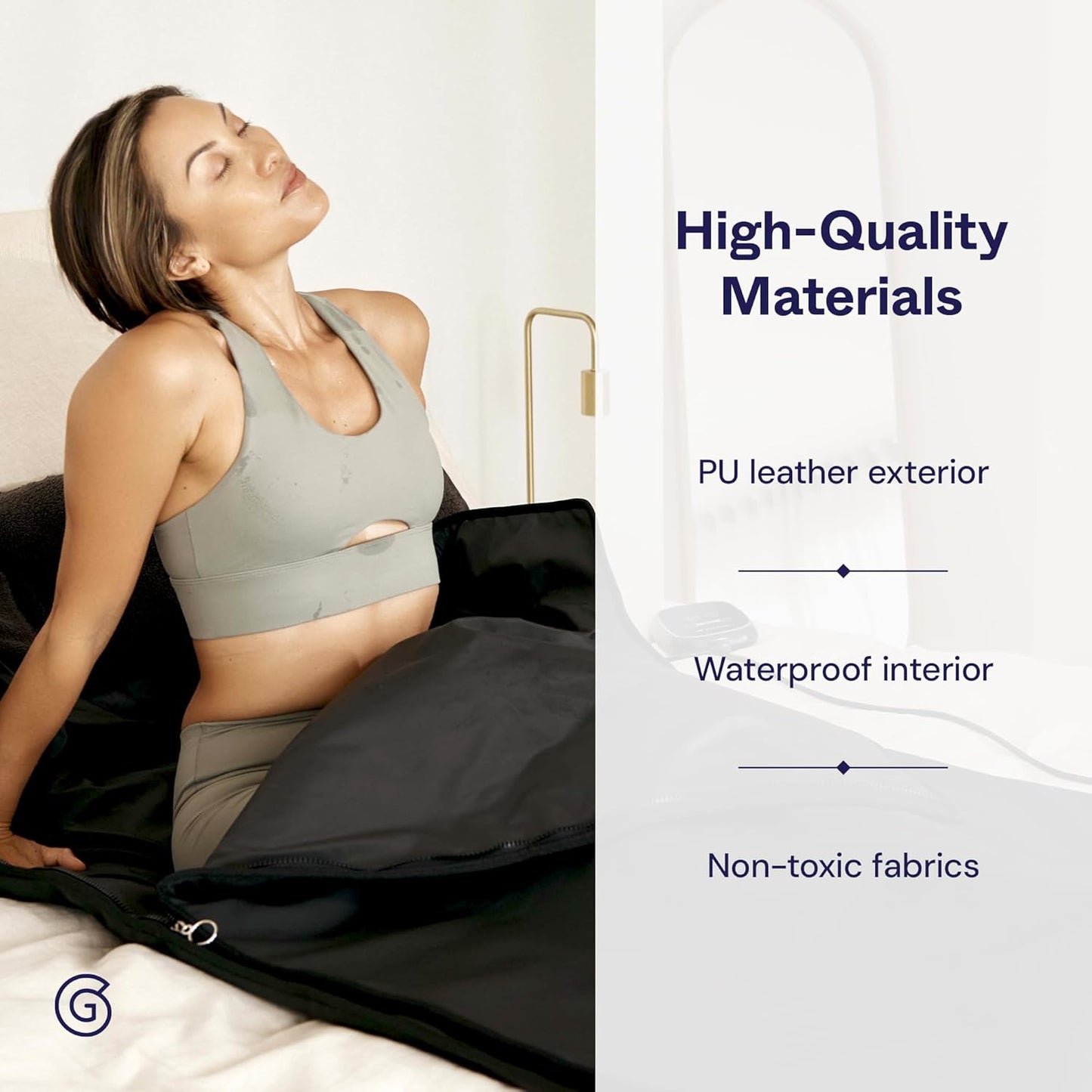 Portable Infrared Sauna Blanket - Indoor Personal Sauna for Home Supports Blood Flow & Circulation - Waterproof One-Person Sauna for Exercise Recovery, Detoxification, & General Wellbeing