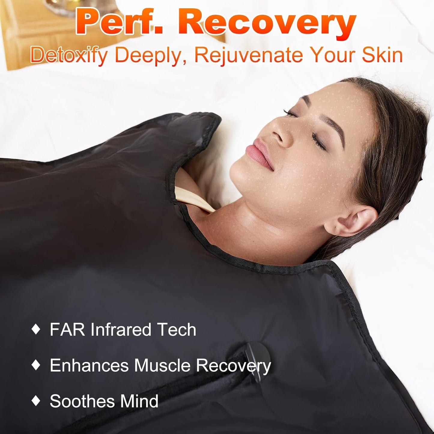 Far Infrared Sauna Blanket: Portable Sauna Blanket for Home Therapy-Infrared Blanket Sauna with 95–167 °F Temp Range
