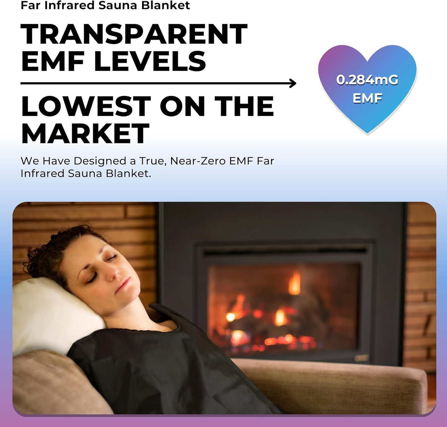 1Love Far Infrared Sauna Blanket | 0 EMFs & VOCs | 77-176°F | 3 Zone Control | Durable Waterproof Nylon | Portable Sauna | Sauna Blanket Blanket for Home Detox | Sauna Bag | Therapeutic Stones - Blue