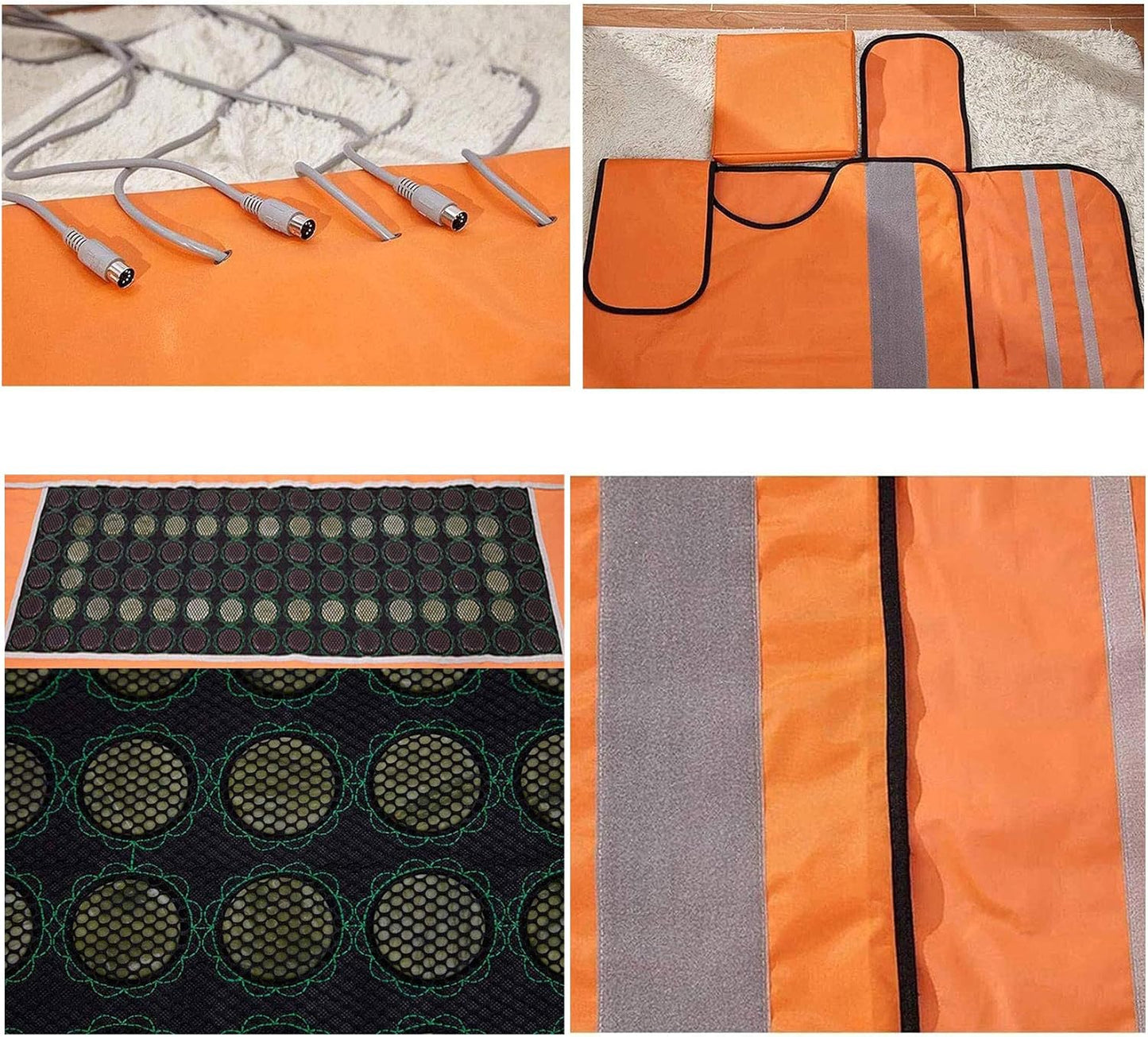 3 Zones Sauna Blanket, Household Hyperthermia Massage Steaming Sauna Blanket Space Steam Blanket for Body Shape Slimming, Adjustable Width