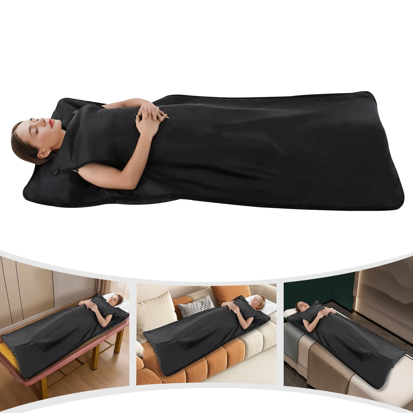 Sauna Blanket for Detoxification Portable Far Infrared Sauna For Home Relaxation Adjustable Temprature Minutes Timer - SAUNA BLANKETS® - Free Shipping Buy Now