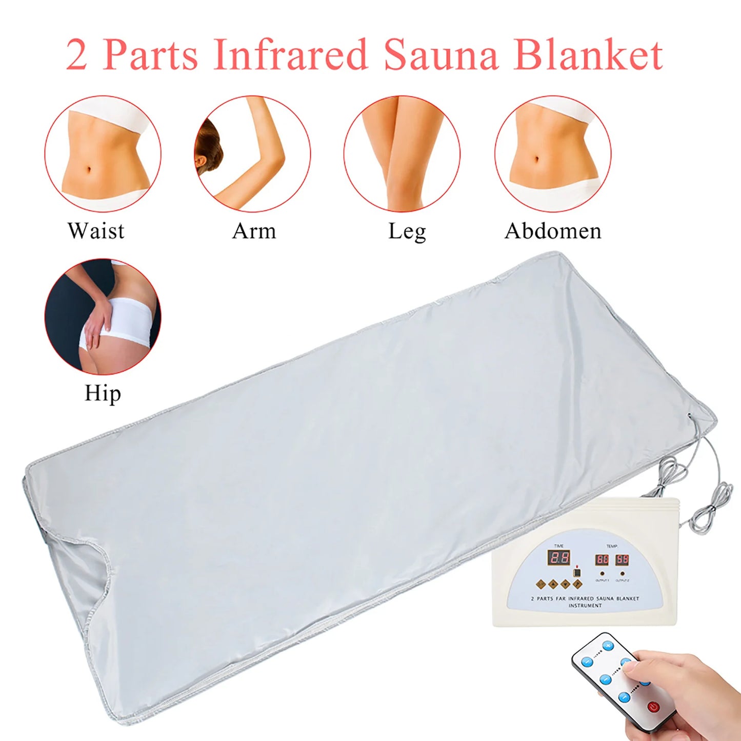 Far Infrared Sauna Heating Blanket Body Shape Slimming Fitness Machine - SAUNA BLANKETS® - Free Shipping Buy Now