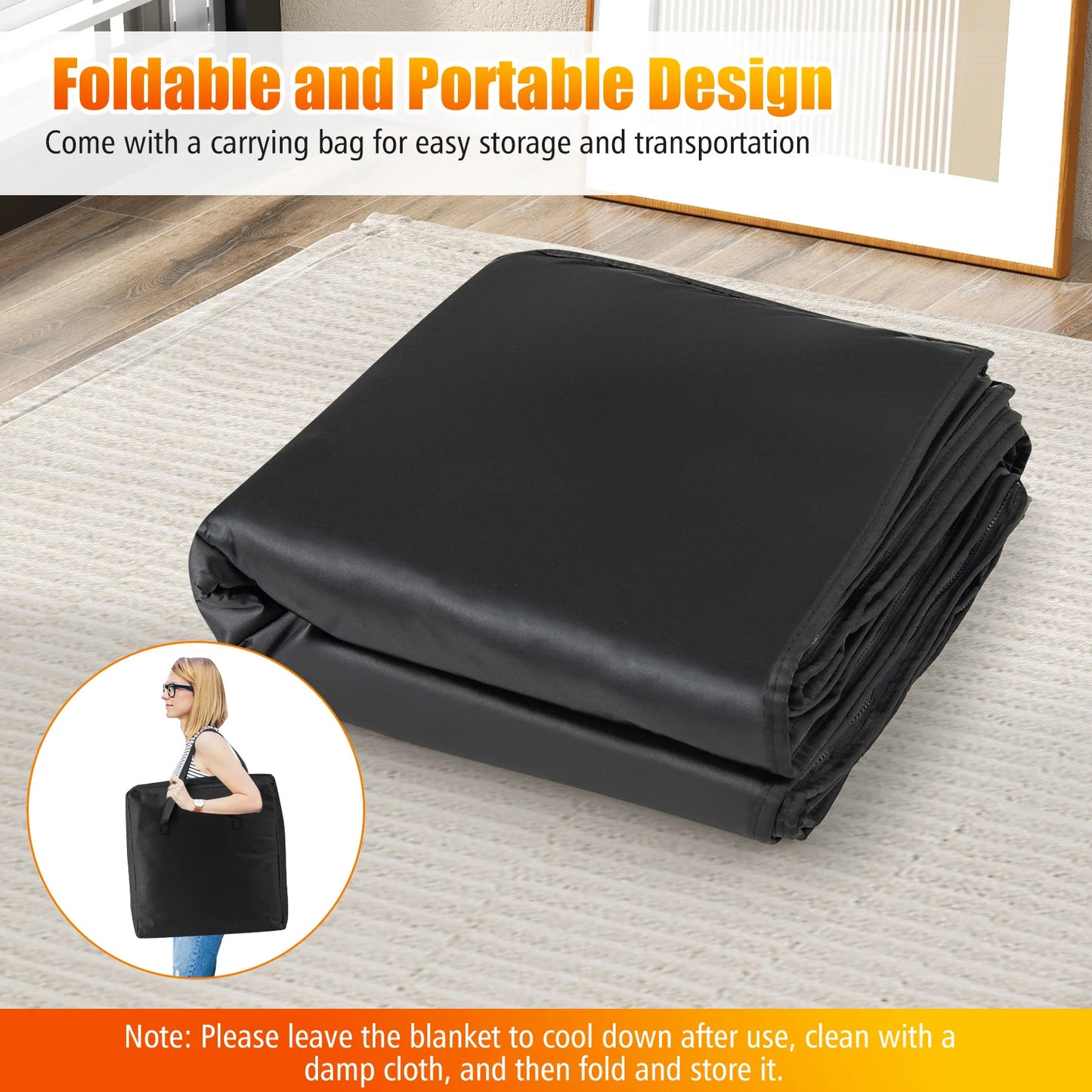 Infrared Sauna Blanket w/ Sleeves Wraps 90-180°F Temp Range 30-90Min Timer - SAUNA BLANKETS® - Free Shipping Buy Now