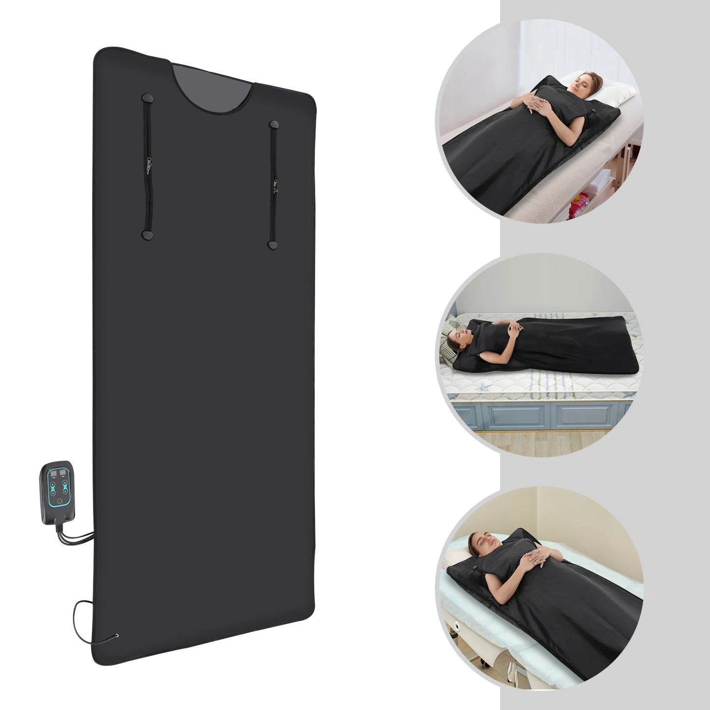 Sauna Blanket for Detoxification Portable Far Infrared Sauna For Home Relaxation Adjustable Temprature Minutes Timer - SAUNA BLANKETS® - Free Shipping Buy Now