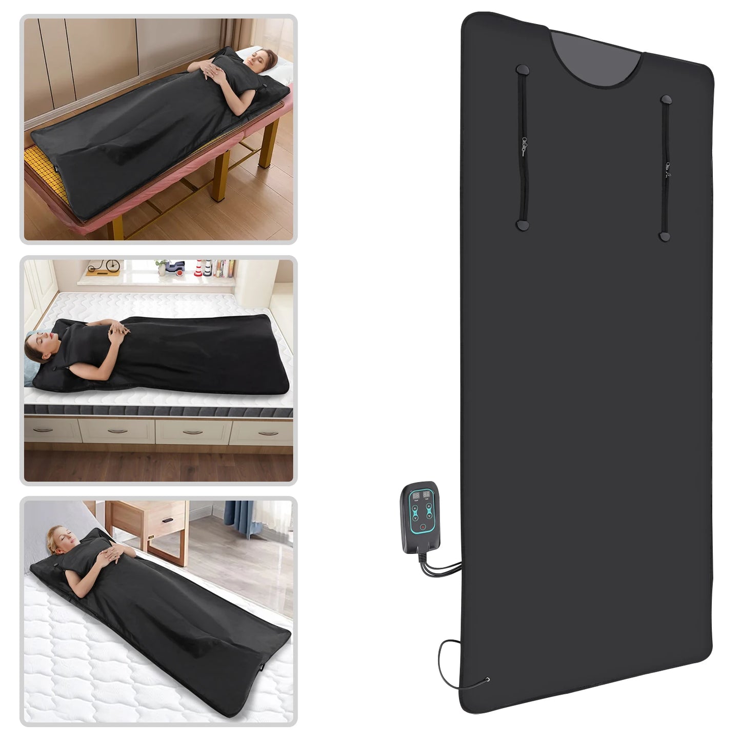 Sauna Blanket for Detoxification Portable Far Infrared Sauna For Home Relaxation Adjustable Temprature Minutes Timer - SAUNA BLANKETS® - Free Shipping Buy Now