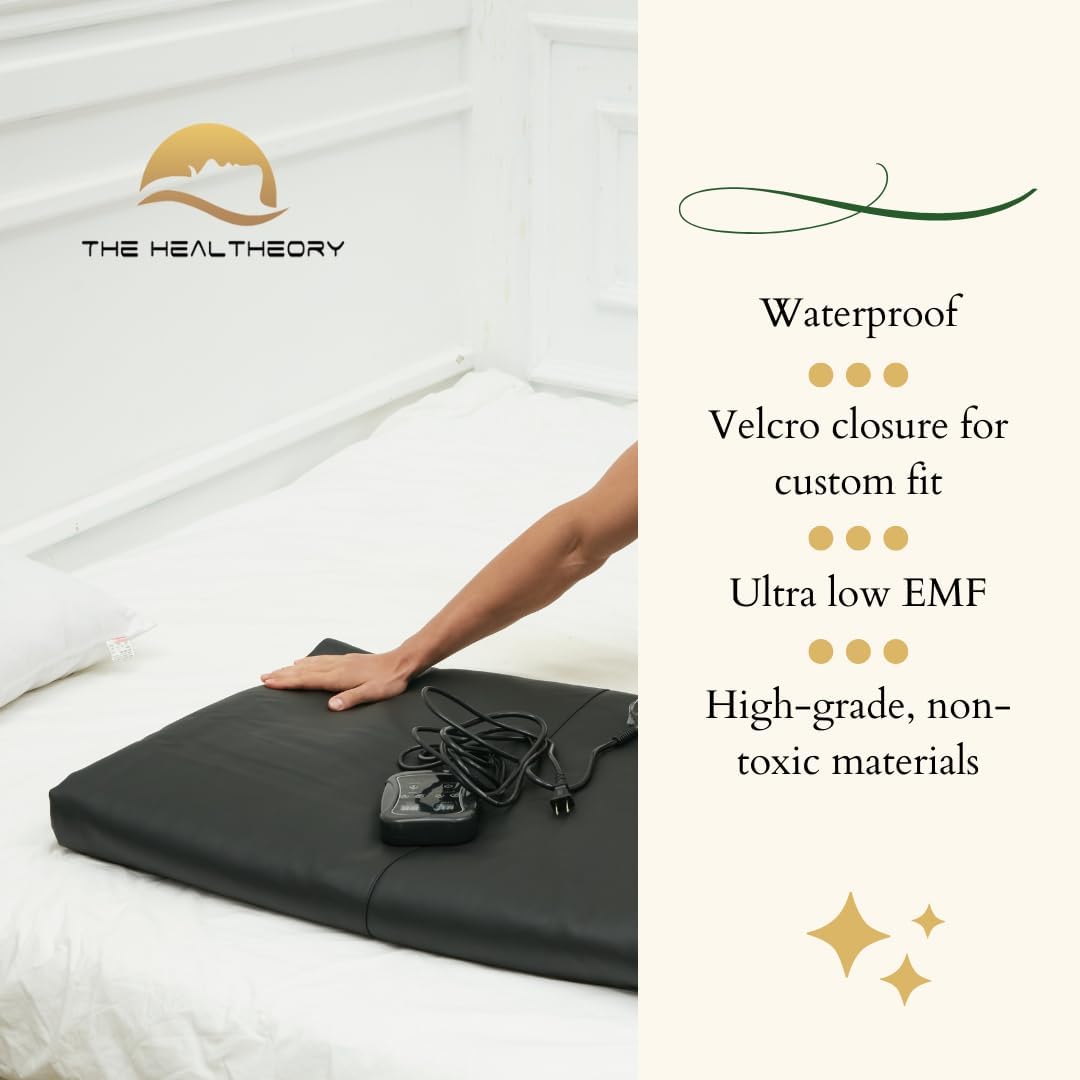 Refresh Infrared Sauna Blanket – Far Infrared Heat Therapy Blanket for Detox & Relaxation, Personal Home Sauna for Up to 150°F, Extra Long (6ft7in) FIR Thermal Blanket