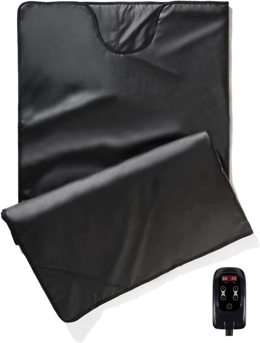 Sauna Blanket for Detoxification,2025 Upgraded Portable Far Infrared Sauna Blanket for Home,Remote Control Sauna,86-158℉,20-60Minutes Timer,6 ftx3 ft
