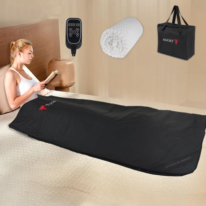 Sauna Blanket,Far Infrared Sauna Blanket,Sauna,Portable Sauna for Home Relaxation and Detoxification,Temp Range 77–176 °F