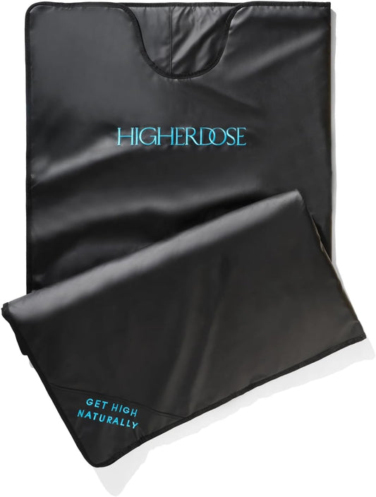 HigherDOSE Infrared Sauna Blanket - Personal Sauna to Relax & Detox Your Body and Mind - Portable Sauna Blanket for Home Sauna Therapy - Plush Thermal Blanket with Far Infrared Heat