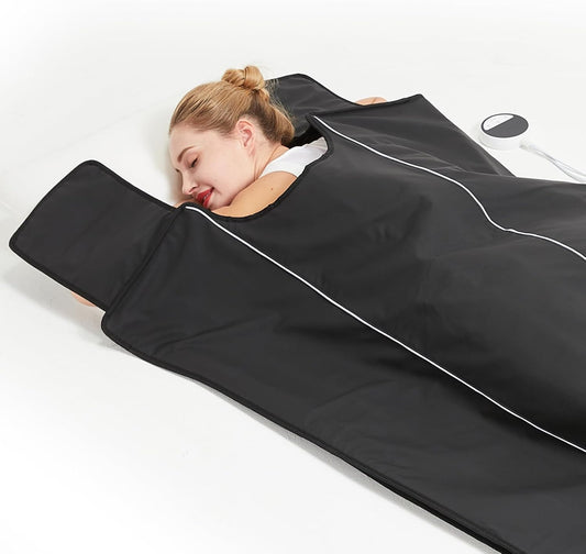 JOBYNA Sauna Blanket for Home, 75'' x 31'' Sauna Blanket with 20-60 Minutes Timer, 86℉-158℉ Temp Adjustable, 280W Auto Shut Off Sauna Bag for Home Relaxation, Wellness & Recovery