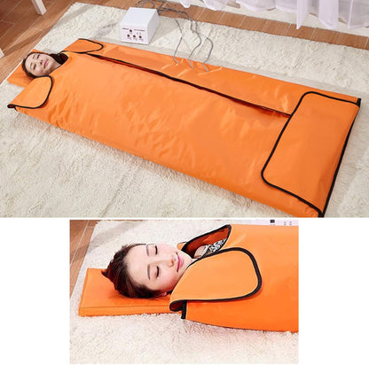 3 Zones Sauna Blanket, Household Hyperthermia Massage Steaming Sauna Blanket Space Steam Blanket for Body Shape Slimming, Adjustable Width