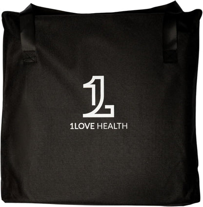 1Love Sauna Blanket Pro | Far Infrared Sauna Blanket | 77-176°F | 0 EMFs, ELFs & VOCs | 72”x32” | Black | with Amethyst Crystals