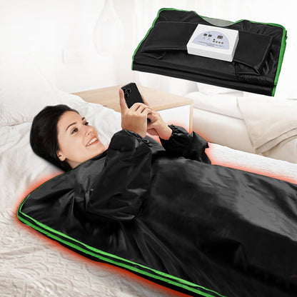 Infrared Sauna Blanket Portable Home Sauna Blanket, Home Relaxation, Sauna Blanket with Sleeve, Remote Controlable