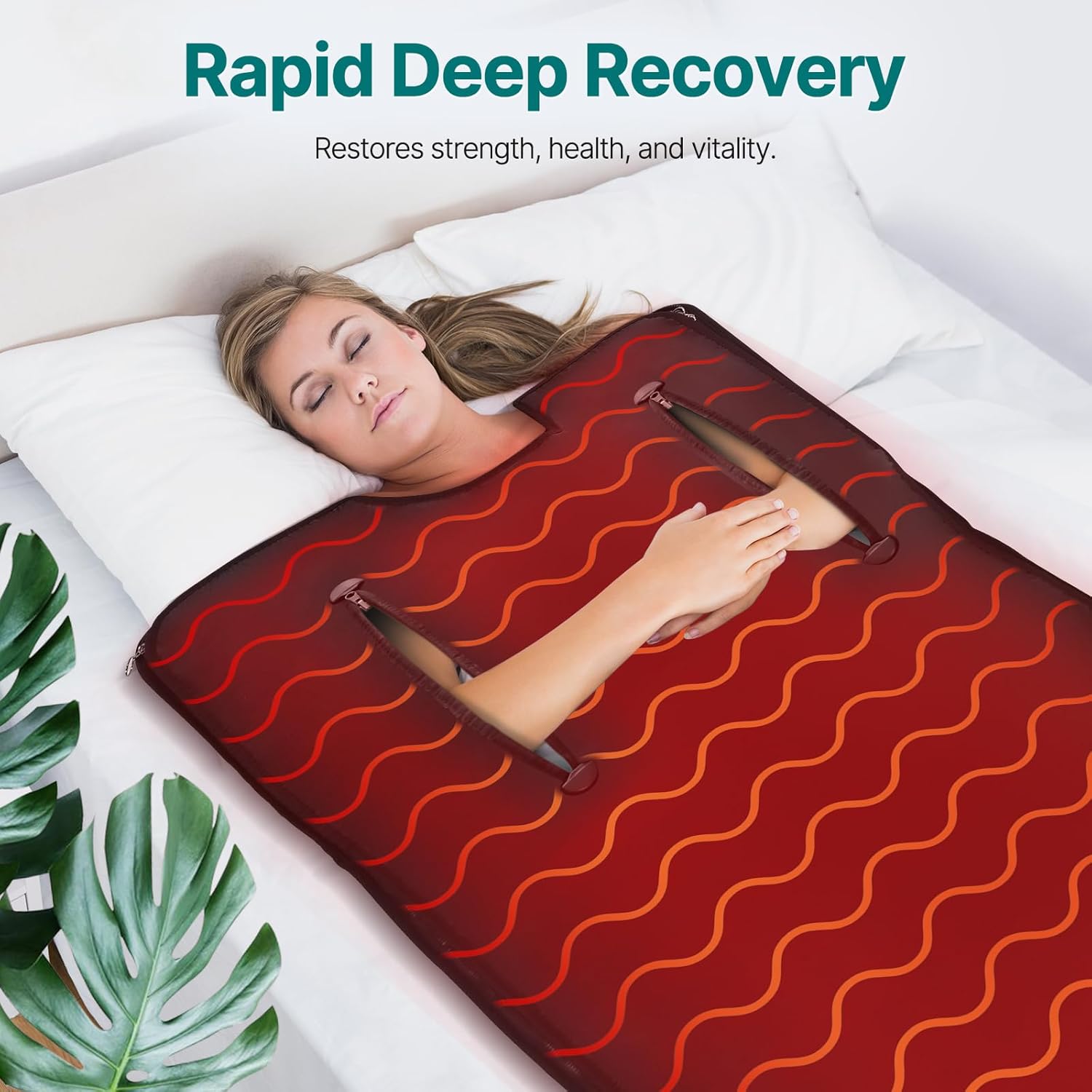 TOREAD Far Infrared Portable Sauna Blanket with Remote Control, Adjustable Temperature, Fast Sweating Sauna Bed Body Heating for Home Relaxation