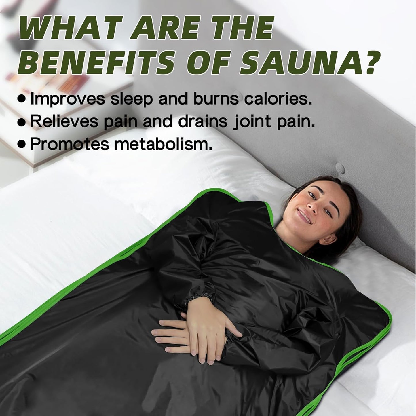 Infrared Sauna Blanket Portable Home Sauna Blanket, Home Relaxation, Sauna Blanket with Sleeve, Remote Controlable