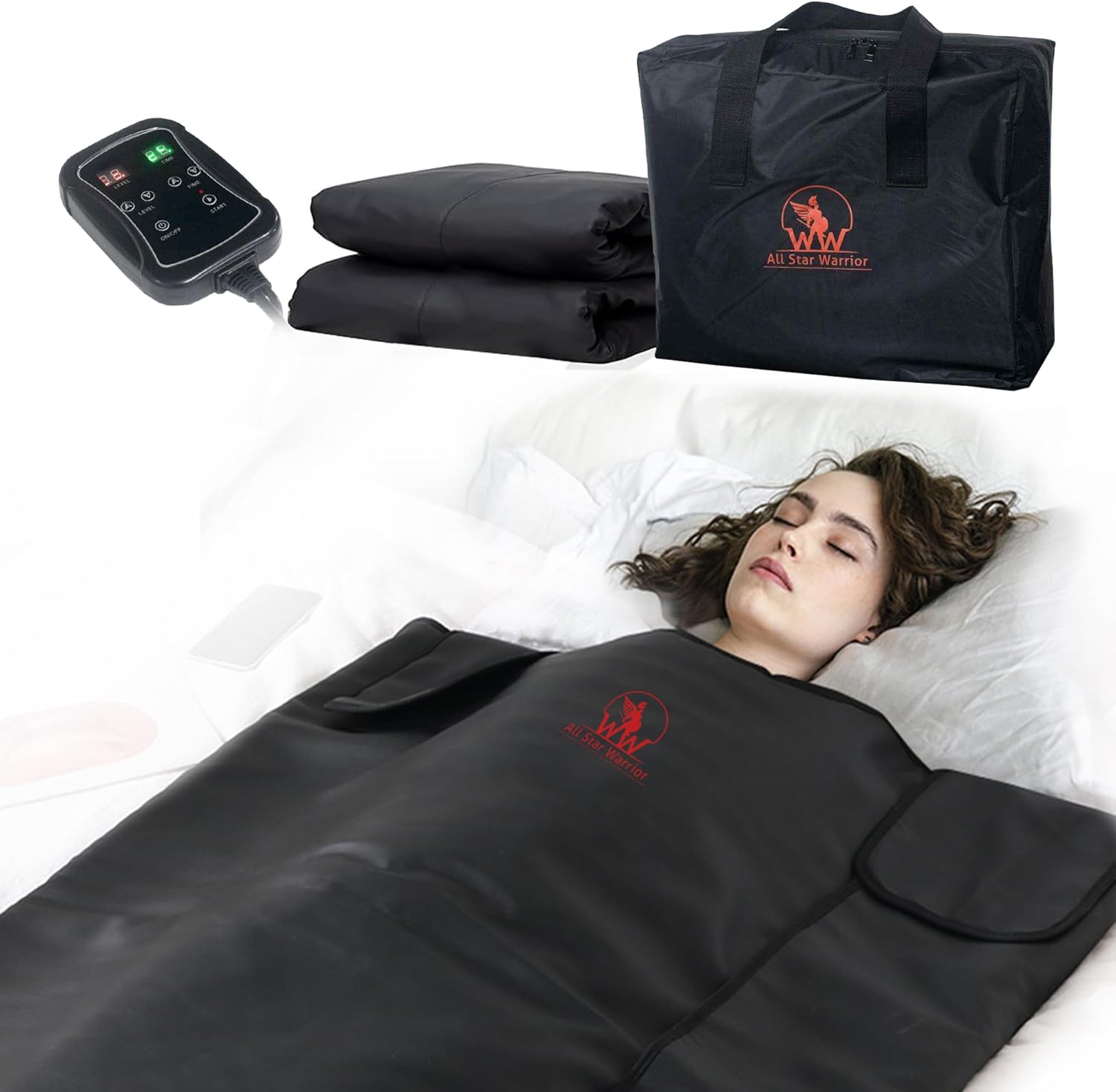 Premium Infrared Sauna Blanket - Portable Sauna for Home | Higher Dose Infrared Sauna Blanket for and Detox | Portable Infrared Sauna - Infrared Saunas for Home