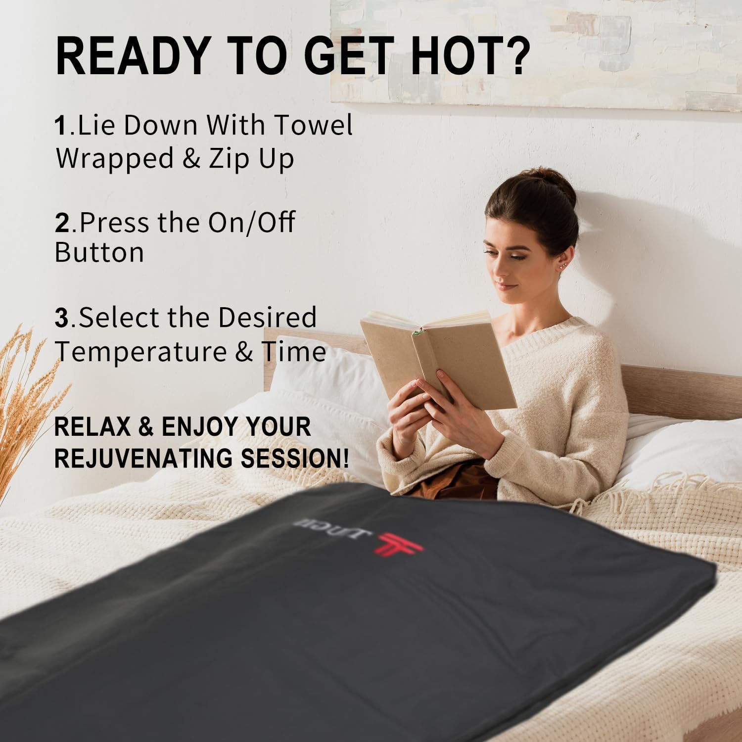 Sauna Blanket,Far Infrared Sauna Blanket,Sauna,Portable Sauna for Home Relaxation and Detoxification,Temp Range 77–176 °F