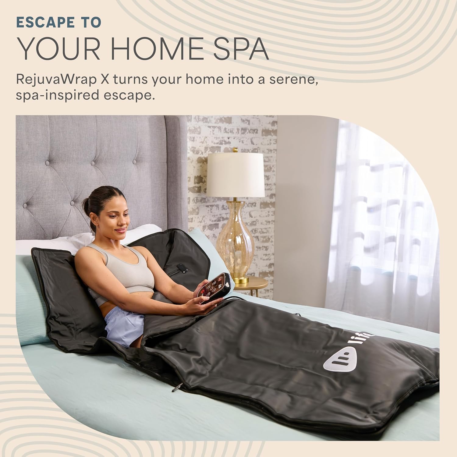 LifePro RejuvaWrap Infrared Sauna Blanket for Detox & Relaxation – Available in 5 Colors & 3 Models – Portable Far Infrared at Home Sauna for Muscle Relief, Circulation & Recovery – 9 Heat Levels