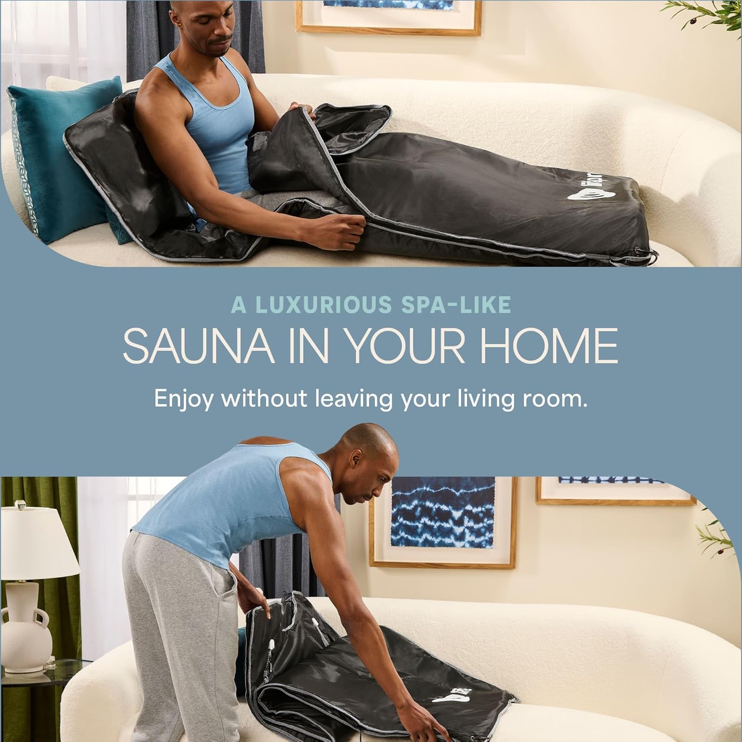 Lifepro BioRemedy Infrared Sauna Blanket – Available in 5 Colors – Portable Far Infrared Home Sauna Bag for Detox, Tension, and Relaxation – Adjustable Temp (86–158°F) & Timer – Includes Detox Wraps