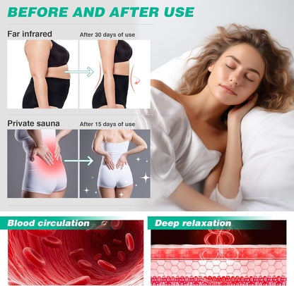 Infrared Sauna Blanket, Far Infrared Sauna for Home Detox Relaxation, Portable Sauna Infrared Blanket, 113-176℉, 30-60 Minutes Timer, 6 ft x 2.62 ft, Black-TS