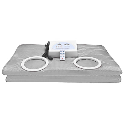 2 Zones Thermal Sauna Blanket Weight Loss Sliming Weighted Blanket For Home/SPA Body Relaxation Detoxification Therapy Machine