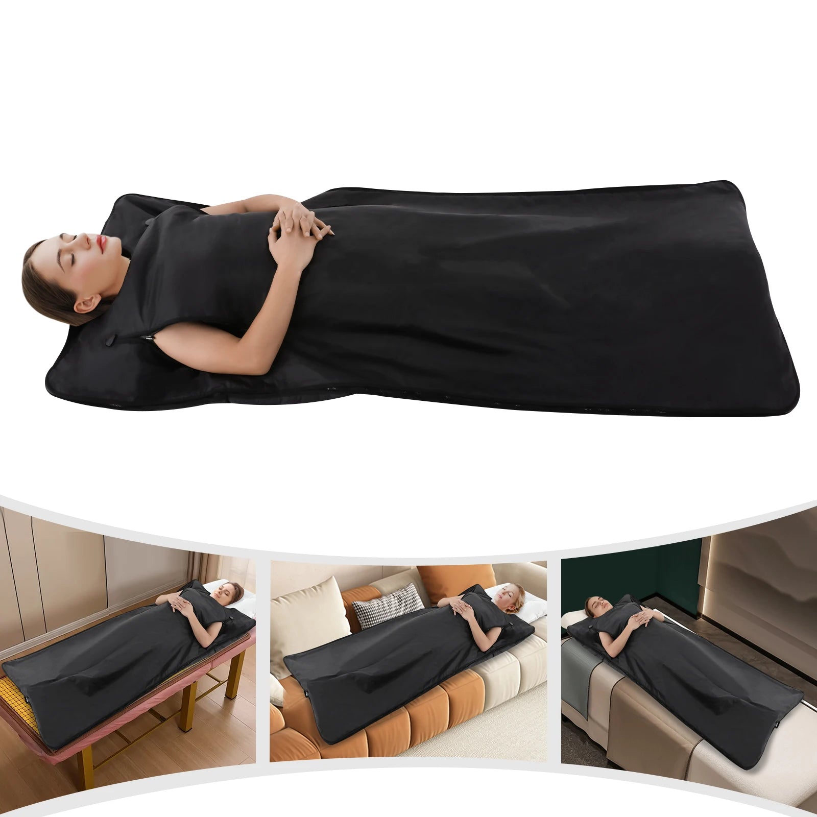 Sauna Blanket for Detoxification Portable Far Infrared Sauna For Home Relaxation Adjustable Temprature Minutes Timer - SAUNA BLANKETS® - Free Shipping Buy Now