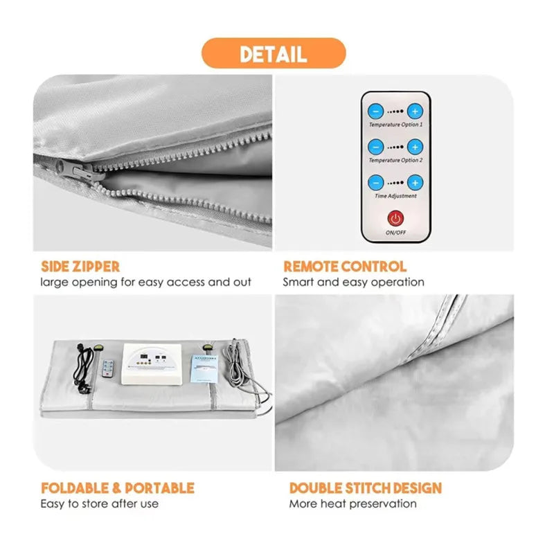 Sauna Blanket Weight Loss Slimming Beauty Machine Skin Care Tool - SAUNA BLANKETS® - Free Shipping Buy Now