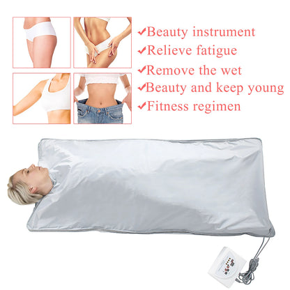 Far Infrared Sauna Heating Blanket Body Shape Slimming Fitness Machine - SAUNA BLANKETS® - Free Shipping Buy Now